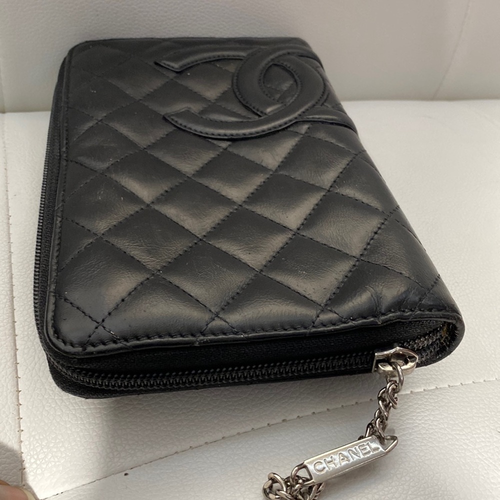 Authentic Chanel Lambskin Cambon Line Organizer Clutch Bag Wallet - Picture 11 of 17